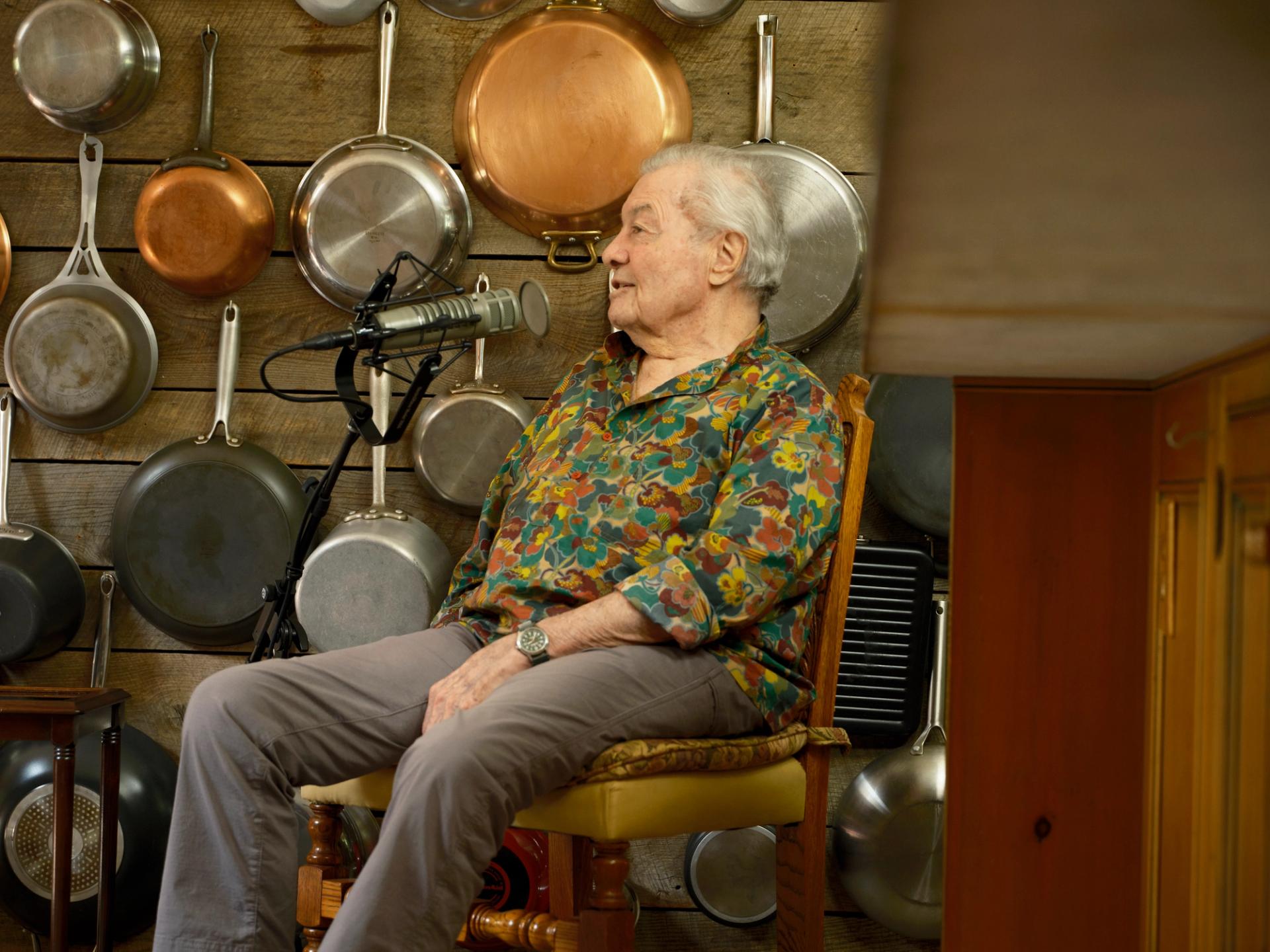 Pépin at his home during the recording of Ep. 158 of Time Sensitive. (Photo: Matthew Harrington for The Slowdown)