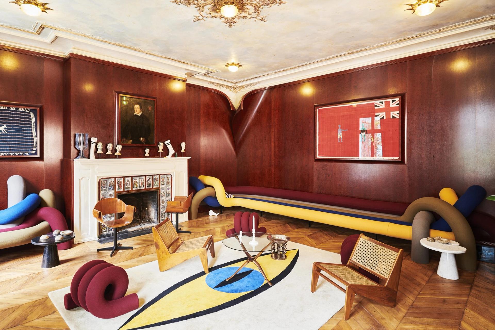 A living room in Ramdane’s home in Paris. (Courtesy Ramdane Touhami)