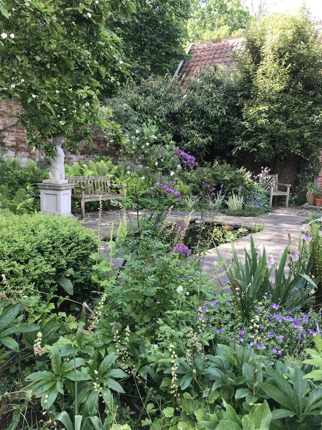 The library garden in May. (Courtesy Olivia Laing)