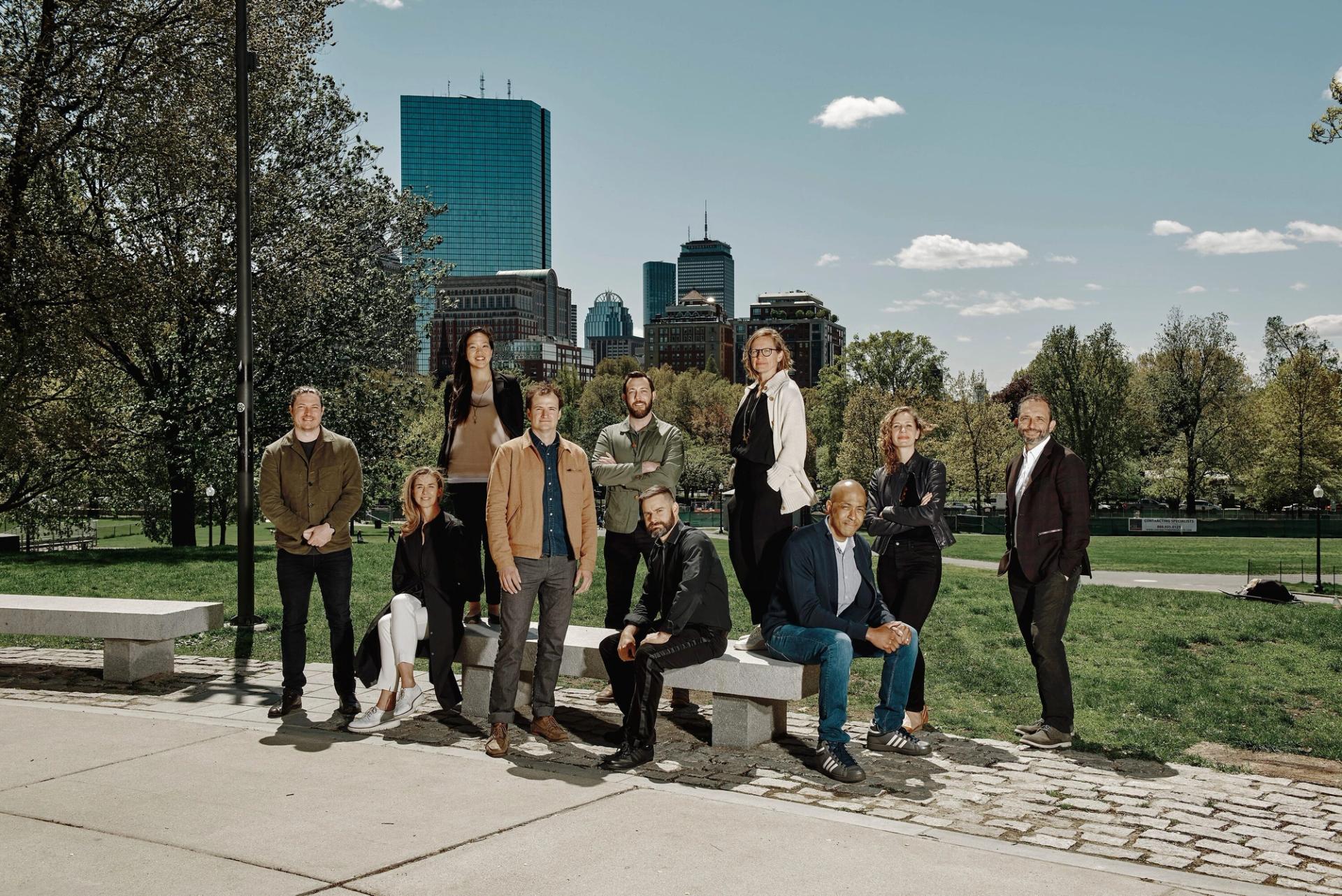 Murphy with the team at MASS Design Group. (Photo: Tony Luong. Courtesy MASS Design Group)