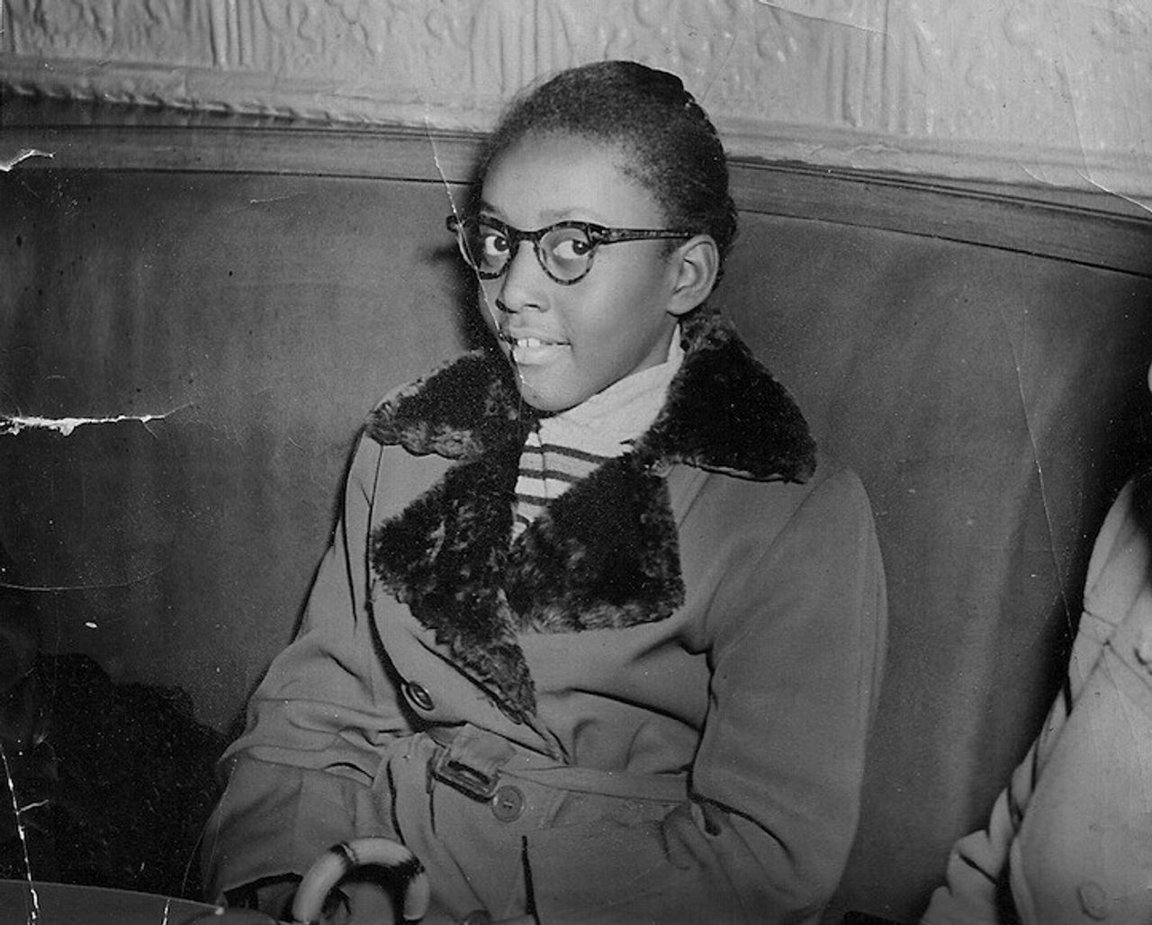 Hardison as a child at a bar in Brooklyn. (Courtesy Bethann Hardison)