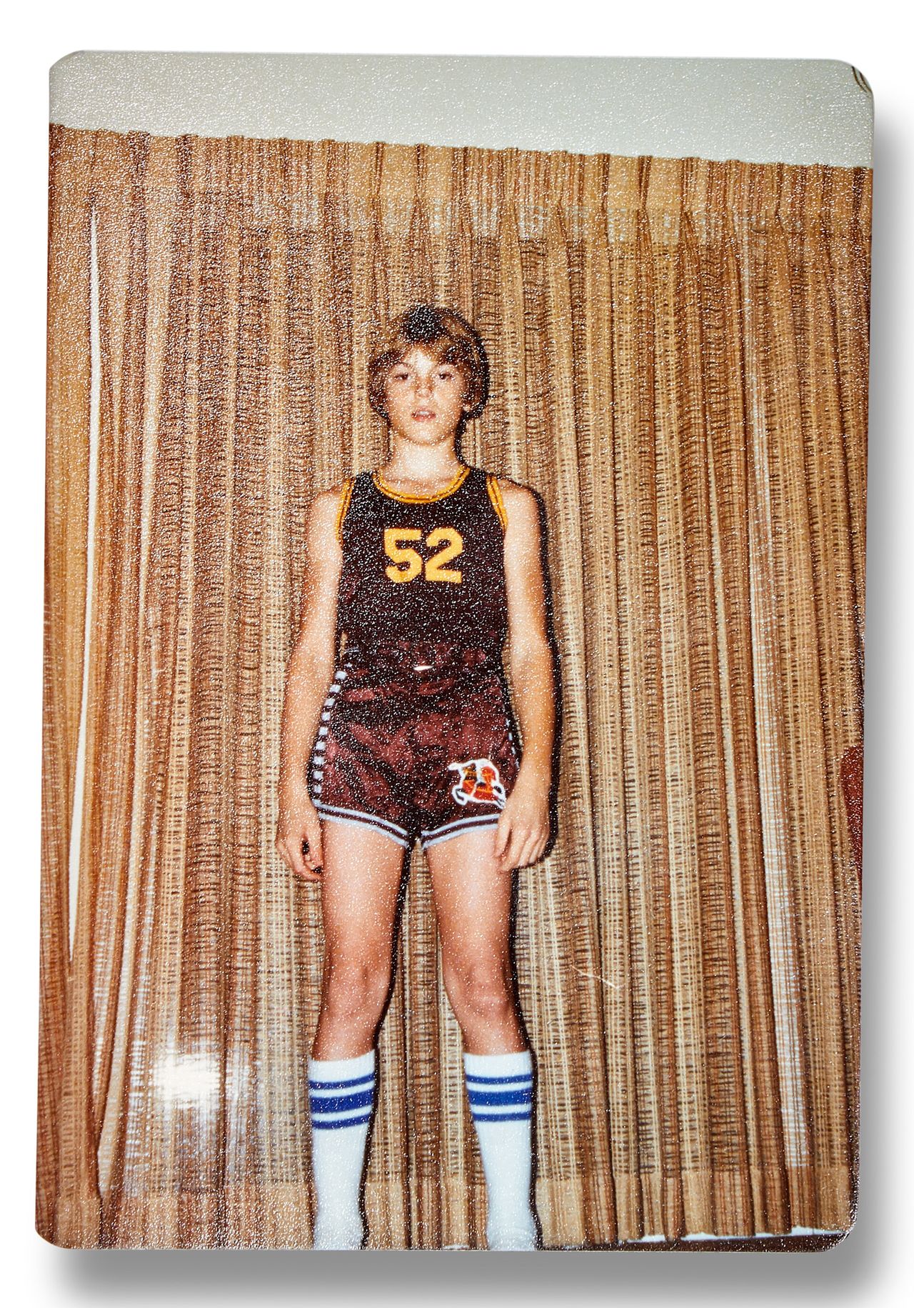 Hoke as a young child in his basketball uniform. (Courtesy John Hoke)