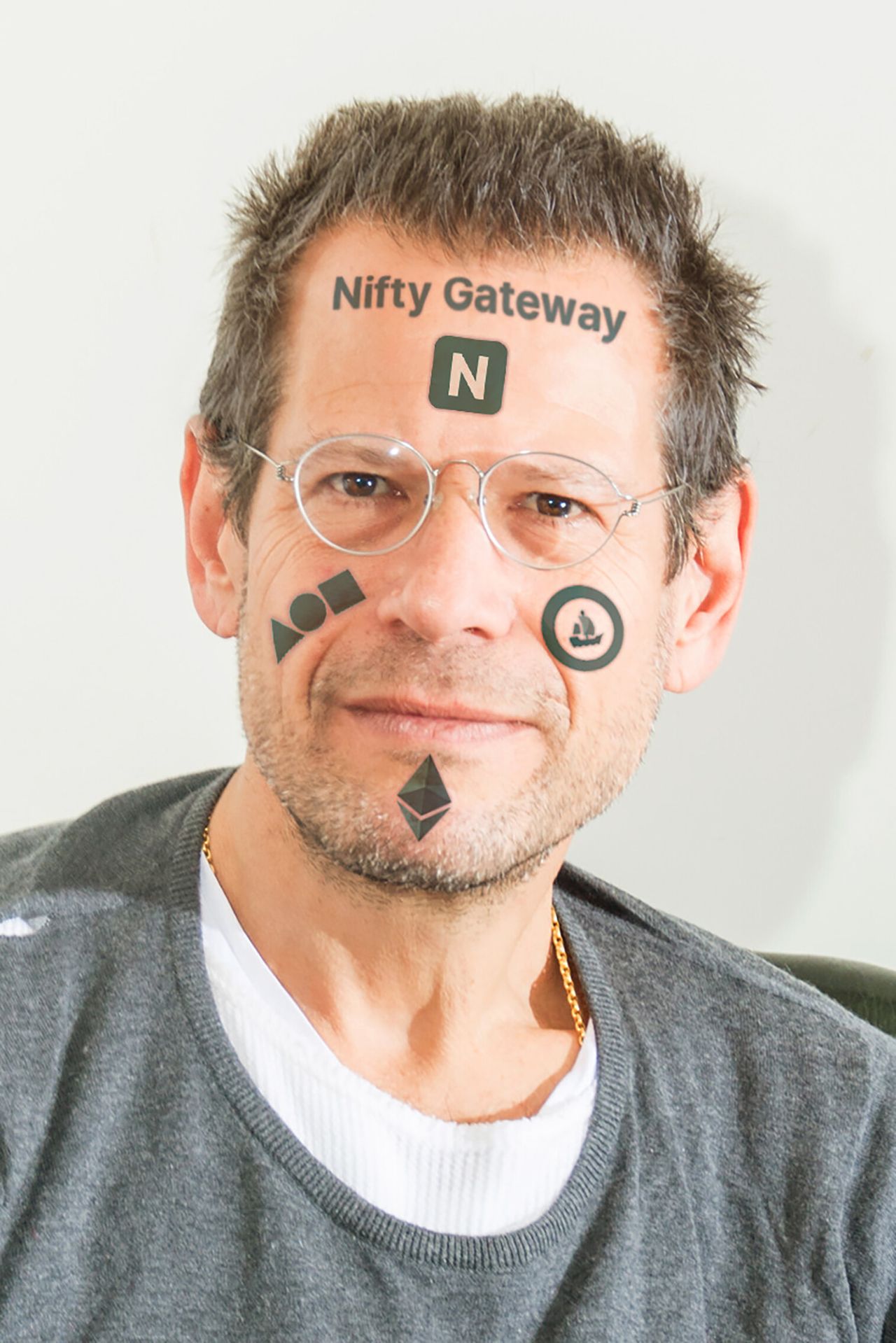 “NFT Tattoos” (2021) by Schachter. (Courtesy Kenny Schachter)