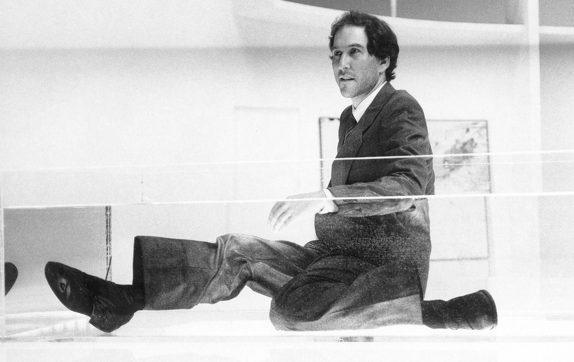 Koren in a TV commercial for the Japanese department store Parco. (Courtesy Leonard Koren)