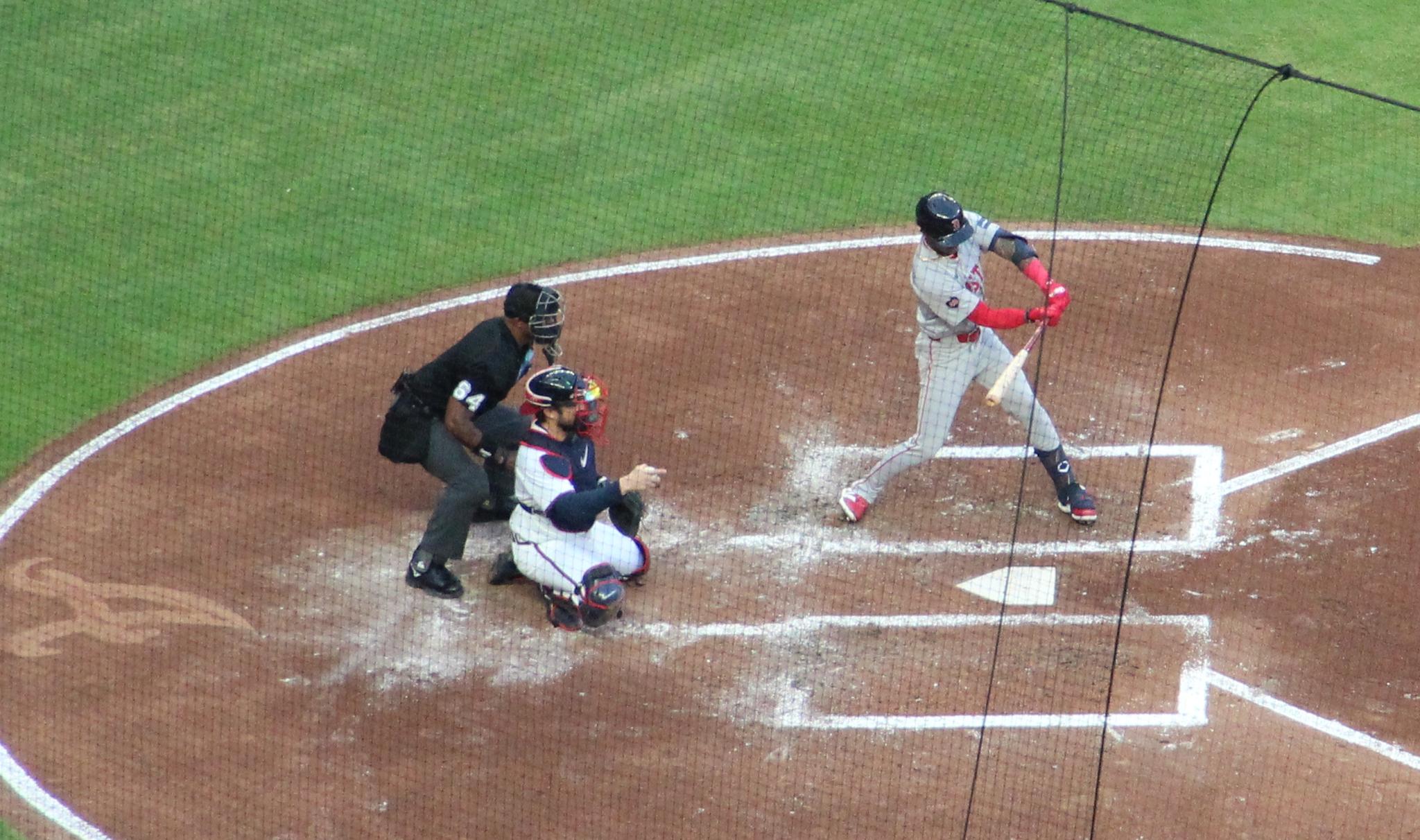 Ceddanne Rafaela vs the Braves in 2024.