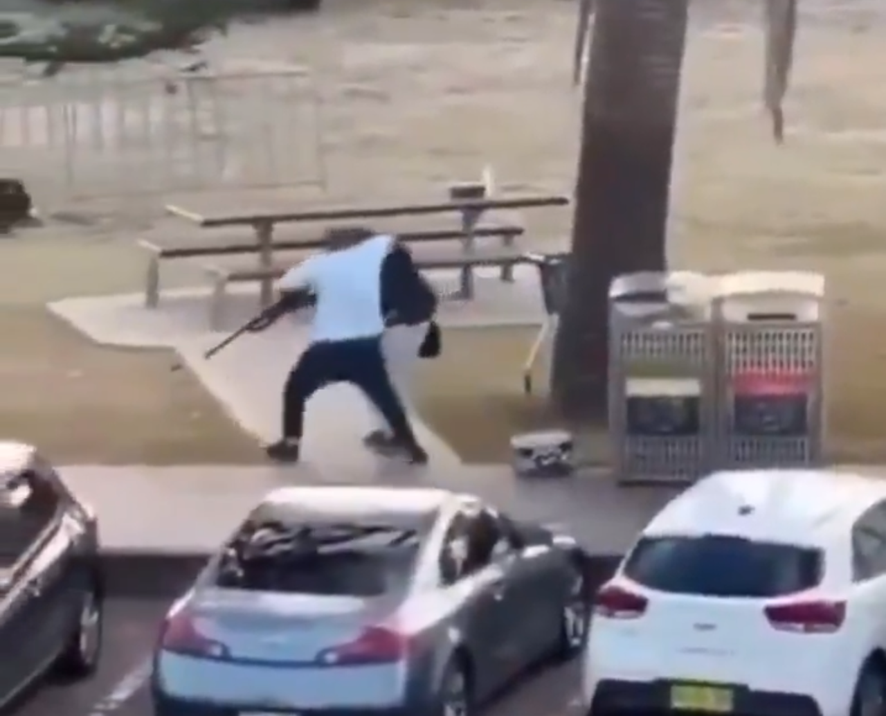 Witness video showed Ahmed al Ahmed, 43, disarming one of the shooters.