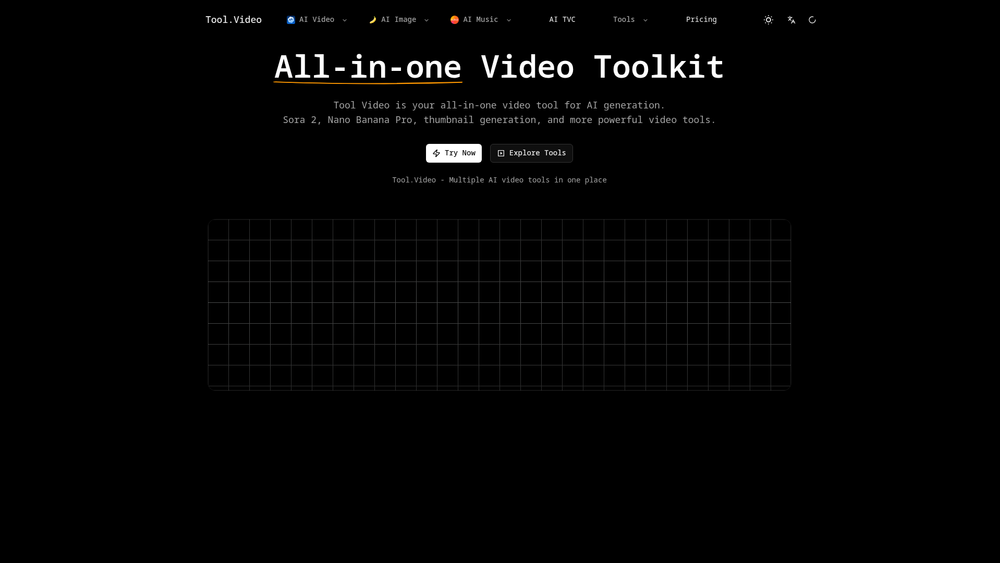 Screenshot of Tool Video Screenshot of Tool Video