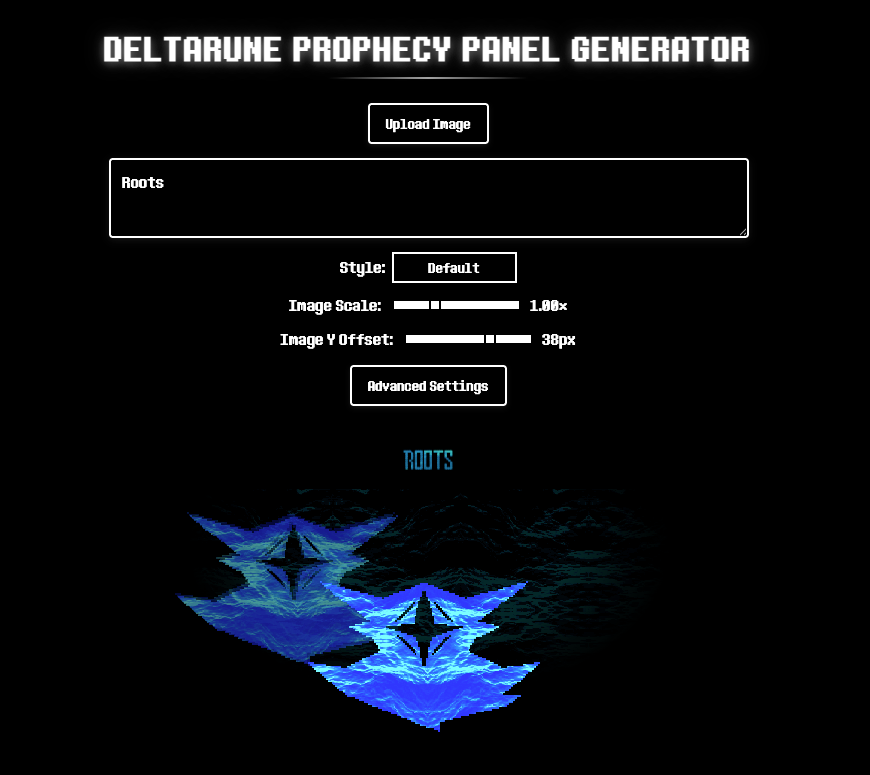 image of Deltarune Prophecy Panel