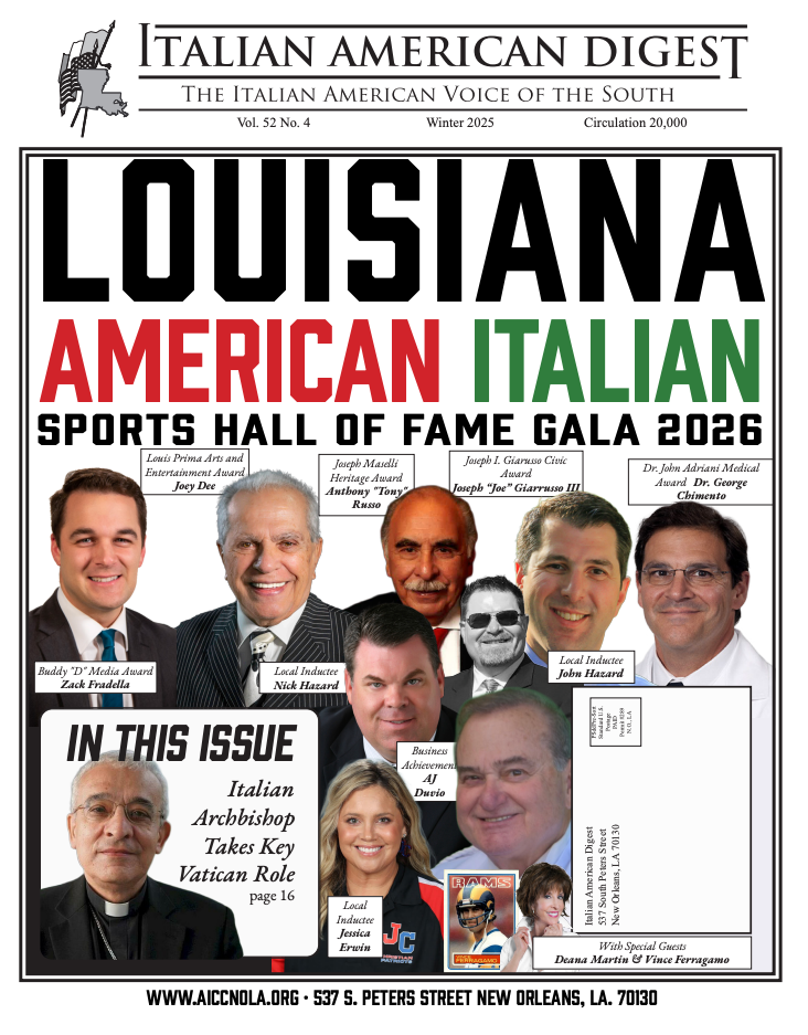 Italian American Digest Issue LOUISIANA AMERICAN ITALIAN SPORTS HALL OF FAME GALA 2026