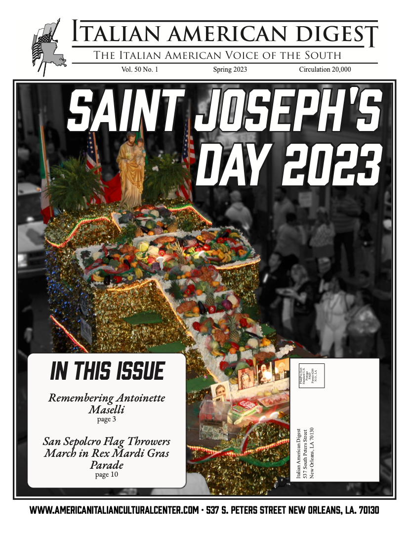Italian American Digest Issue Saint Joseph's Day 2023