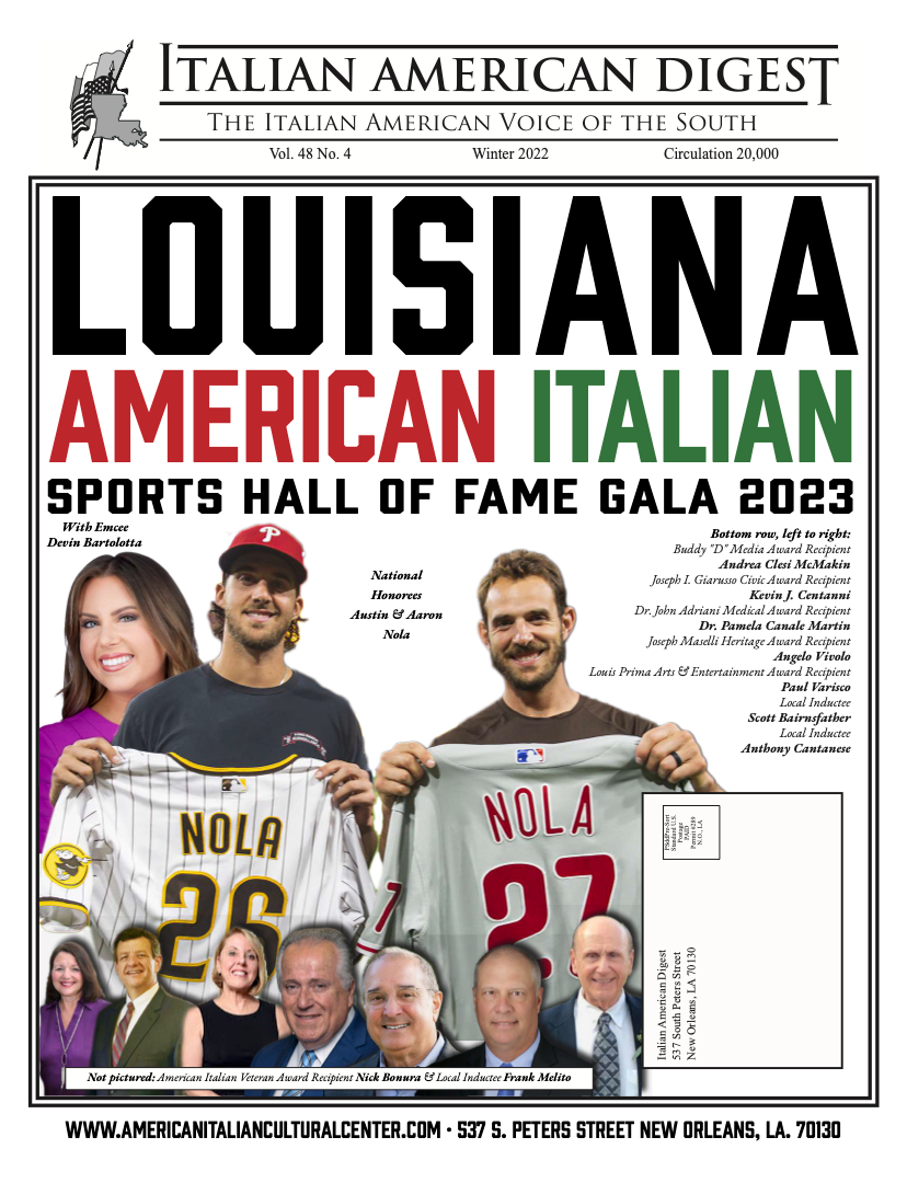 Italian American Digest Issue Louisiana American Italian Sports Hall of Fame Gala 2023