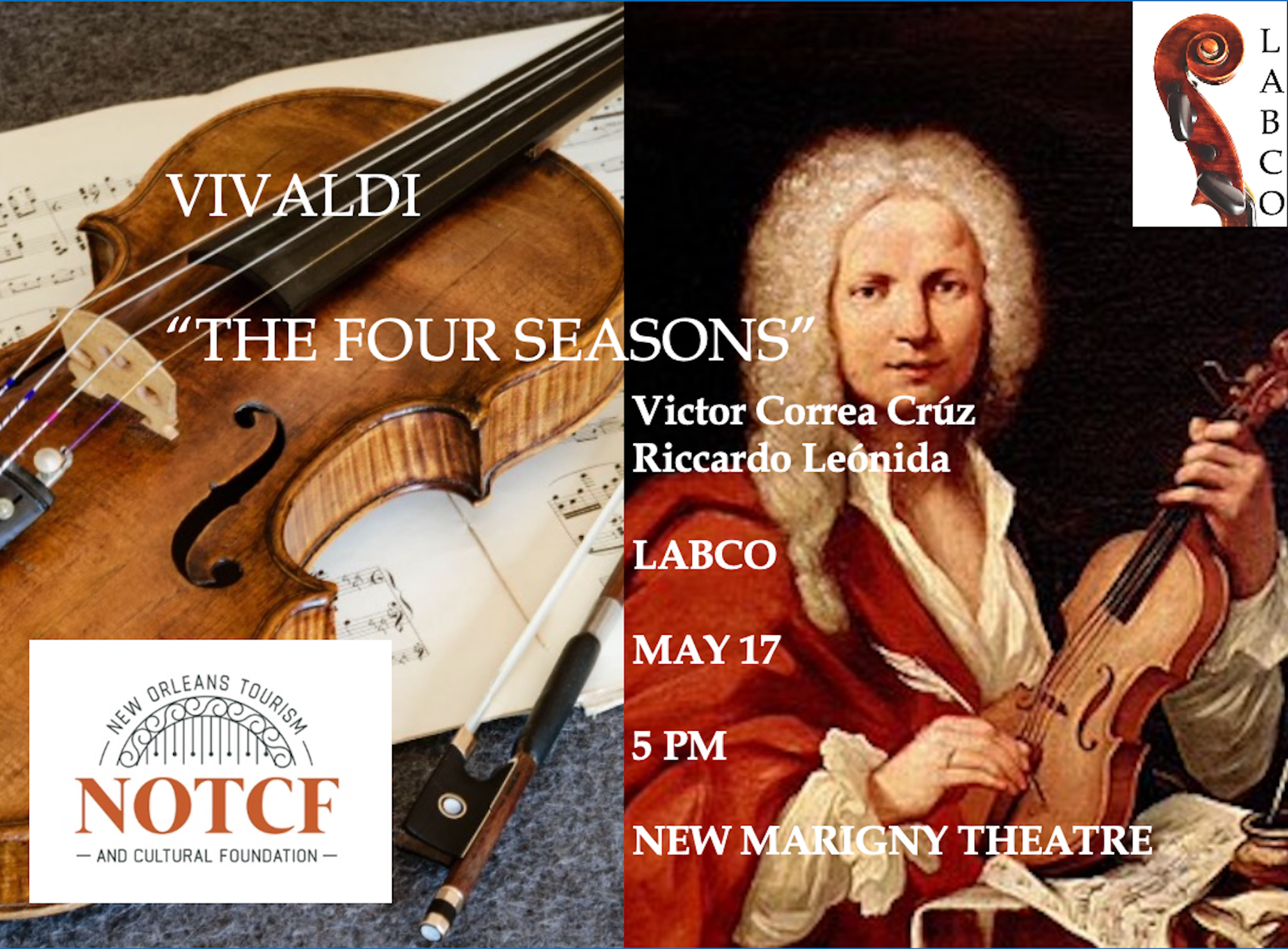LABCO "Baroque Spring Concert" poster