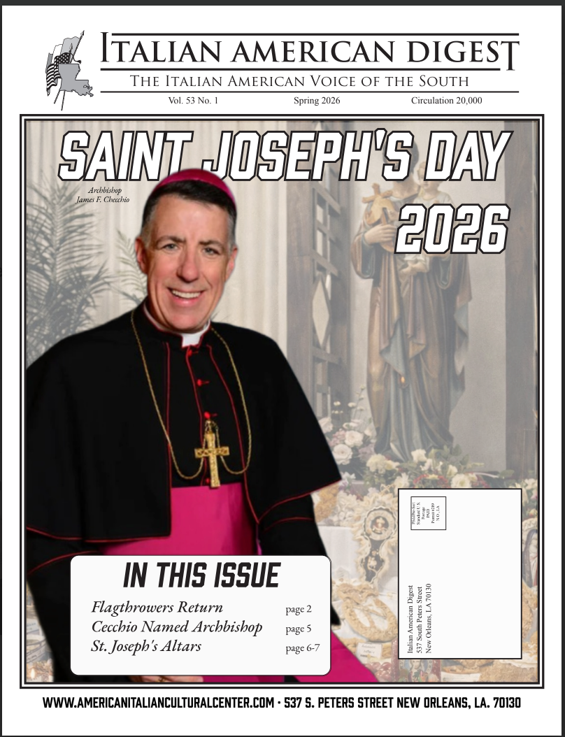 Italian American Digest Issue Saint Joseph's Day 2026 