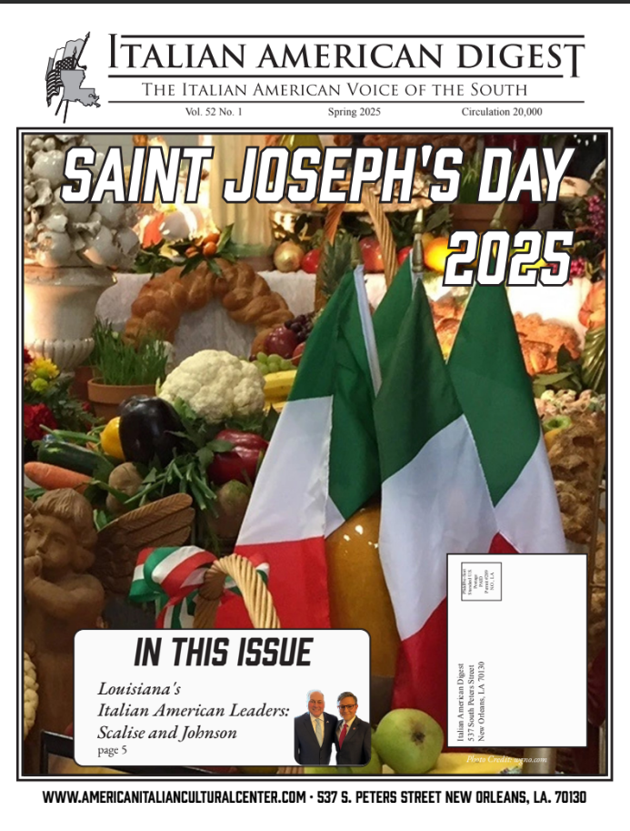 Italian American Digest Issue Saint Joseph's Day 2025