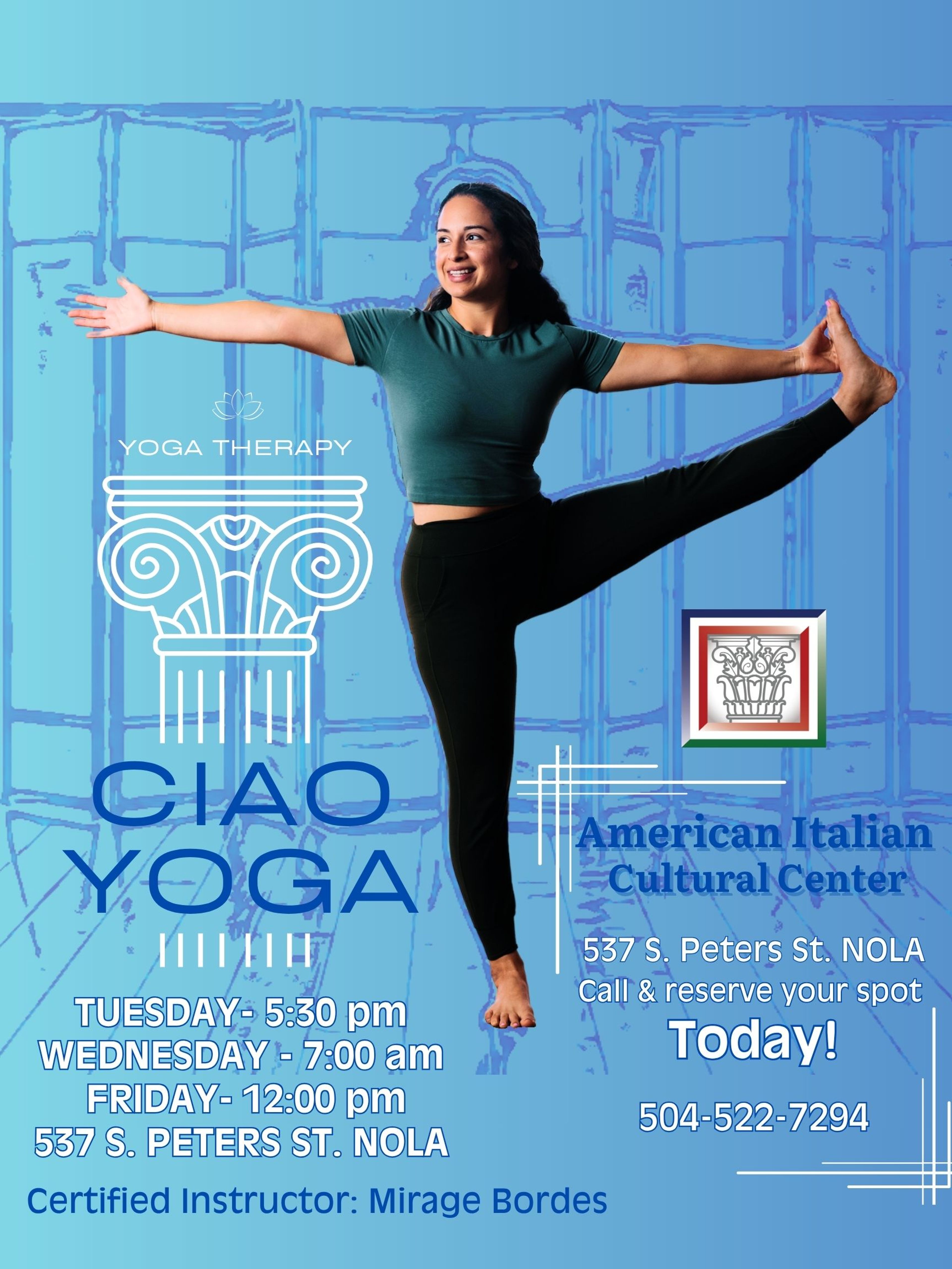Ciao Yoga poster