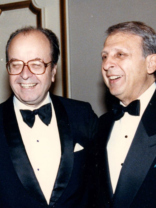 Joseph Maselli standing next to a friend
