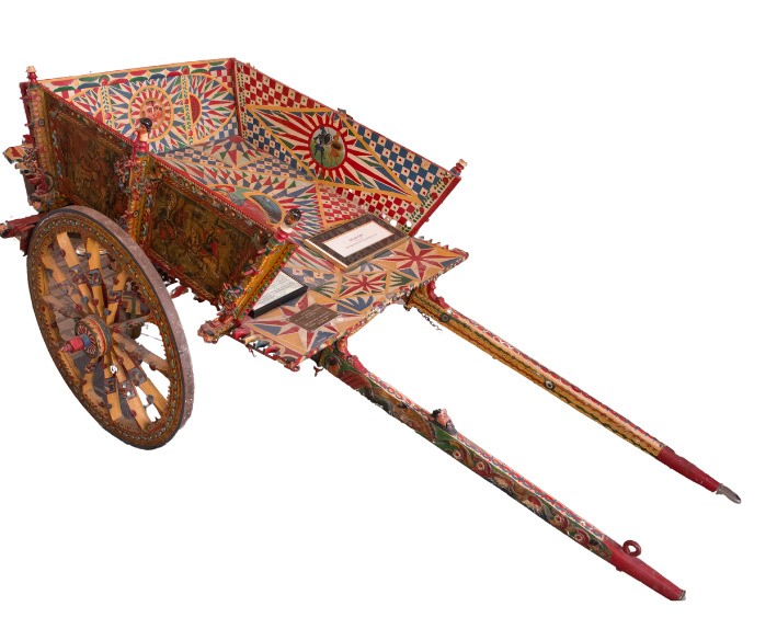 a colorful Sicilian cart