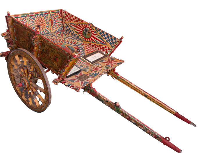 a colorful Sicilian cart