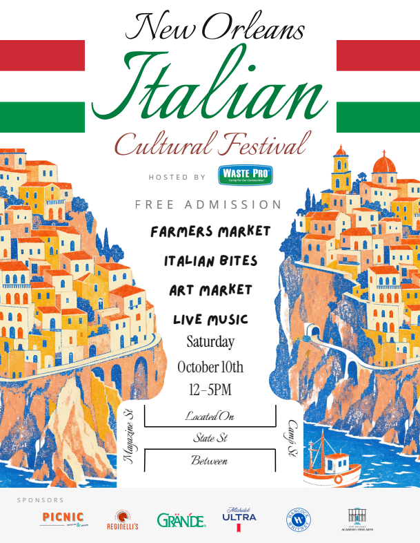 New Orleans Italian Cultural Festival poster