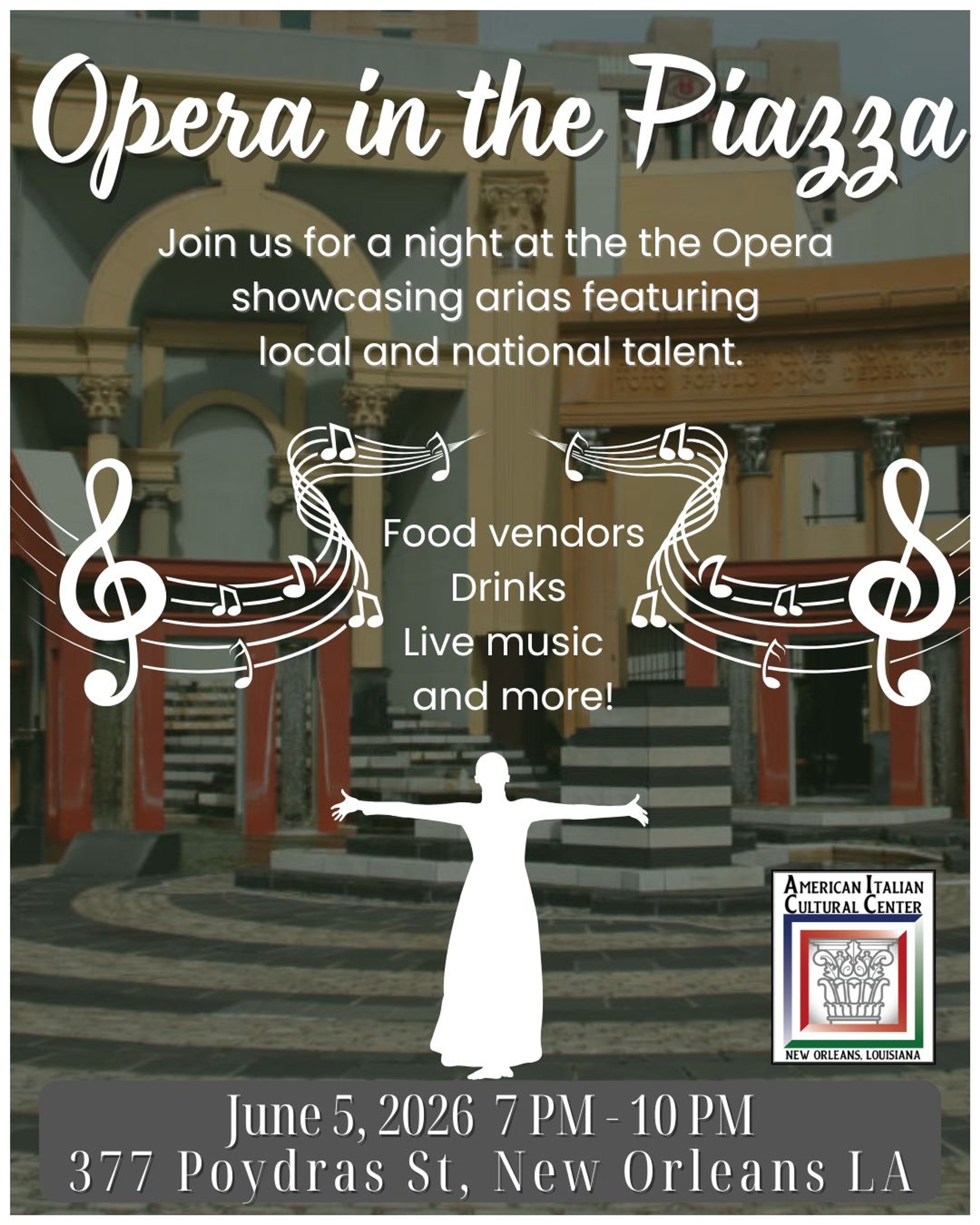 2026 Opera in the Piazza poster