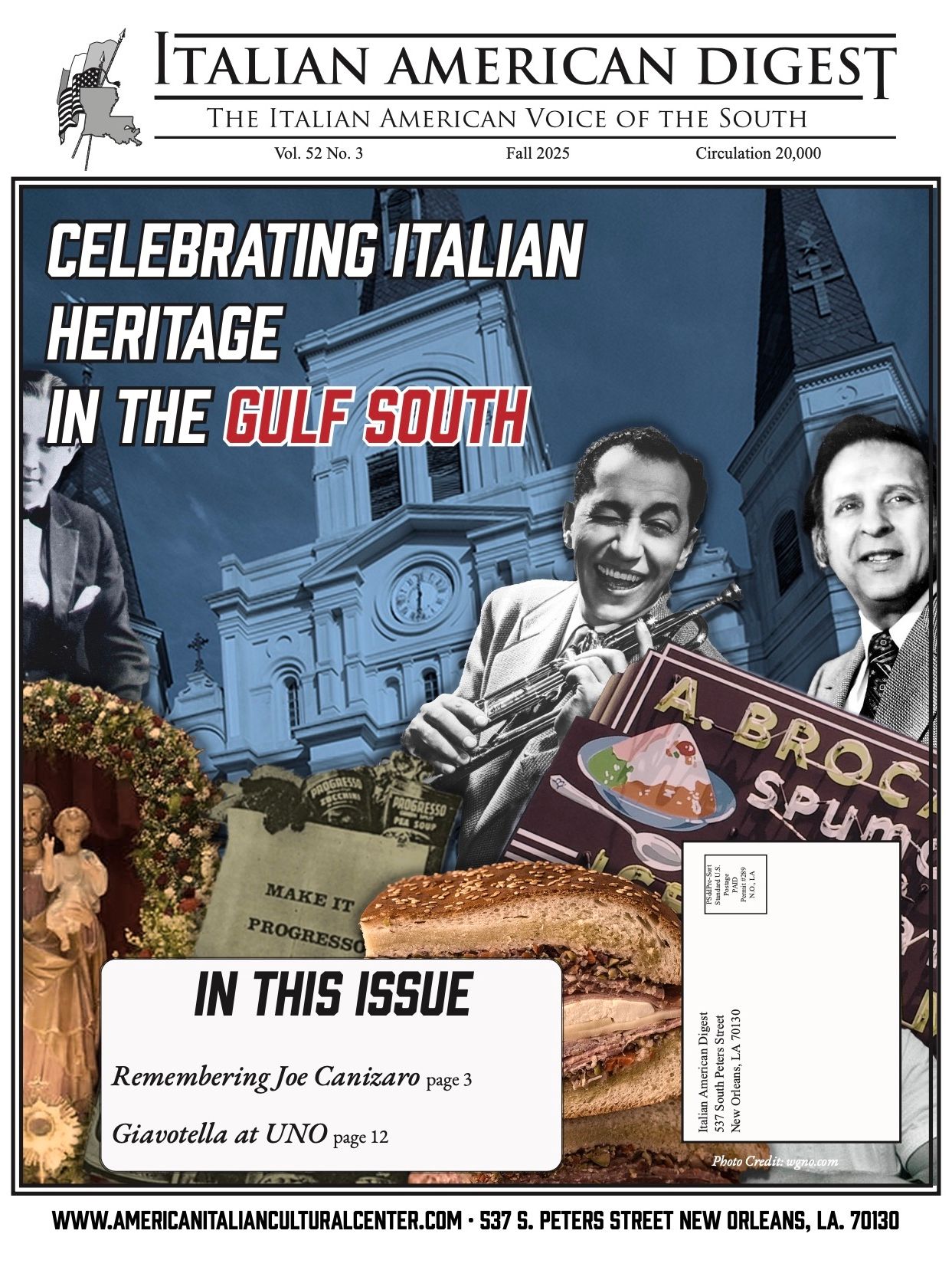 Italian American Digest Issue Celebrating Italian Heritage in the Gulf South