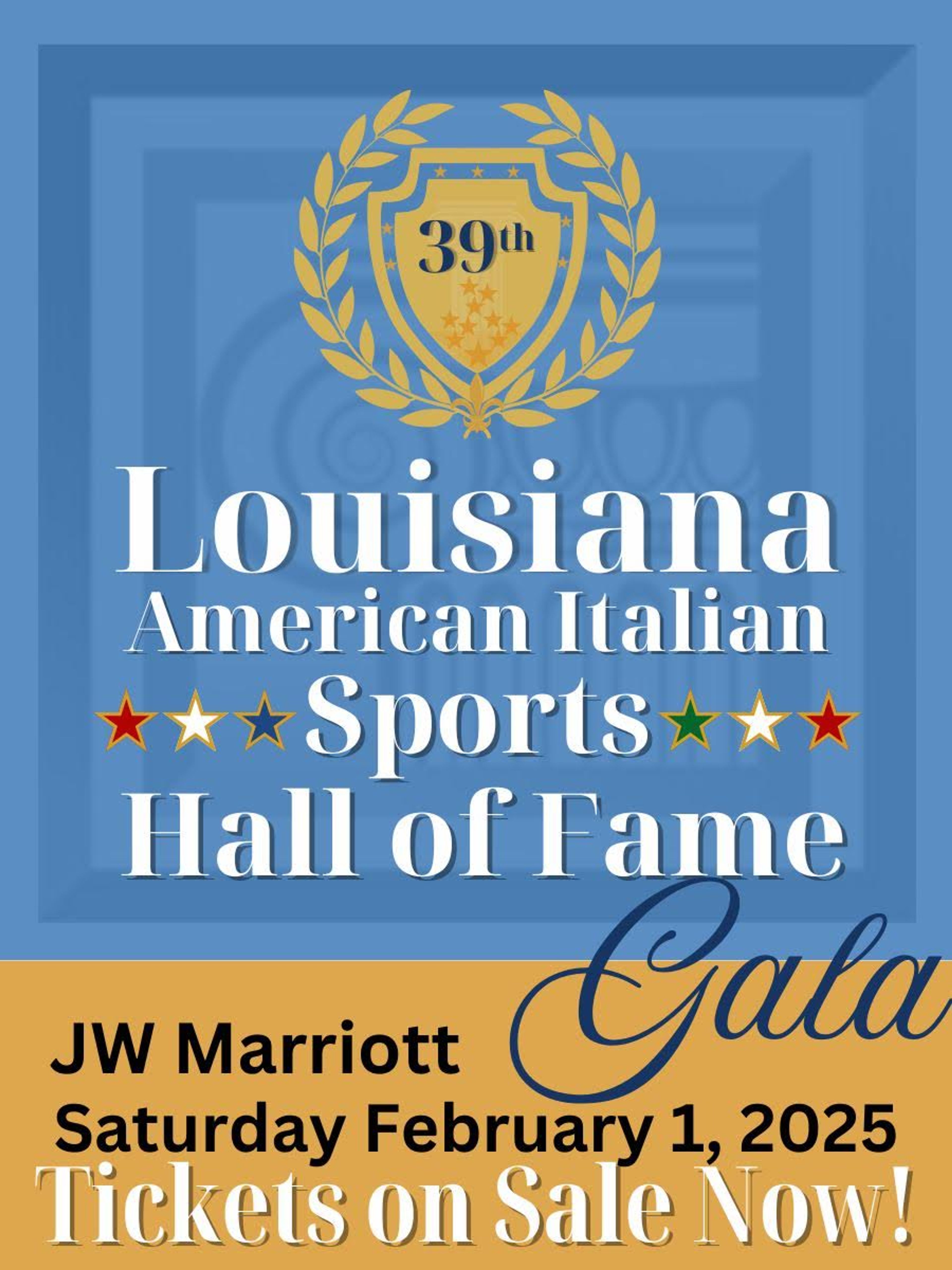 39th Annual Louisiana American Italian Sports Hall of Fame Gala poster