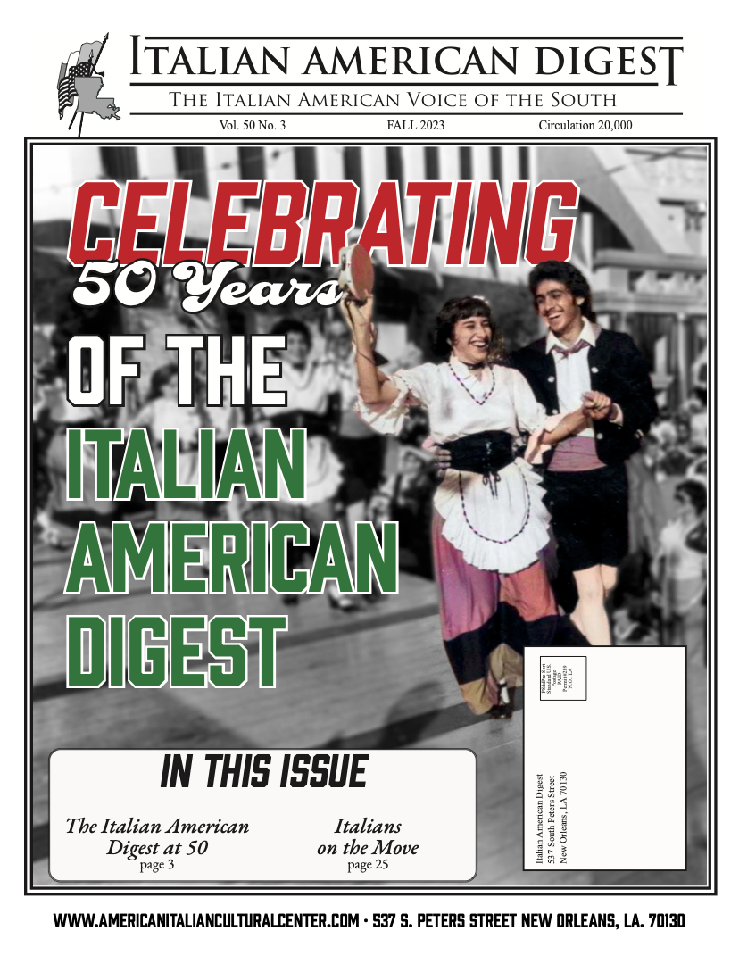 Italian American Digest Issue Celebrating 50 Years of the Italian American Digest
