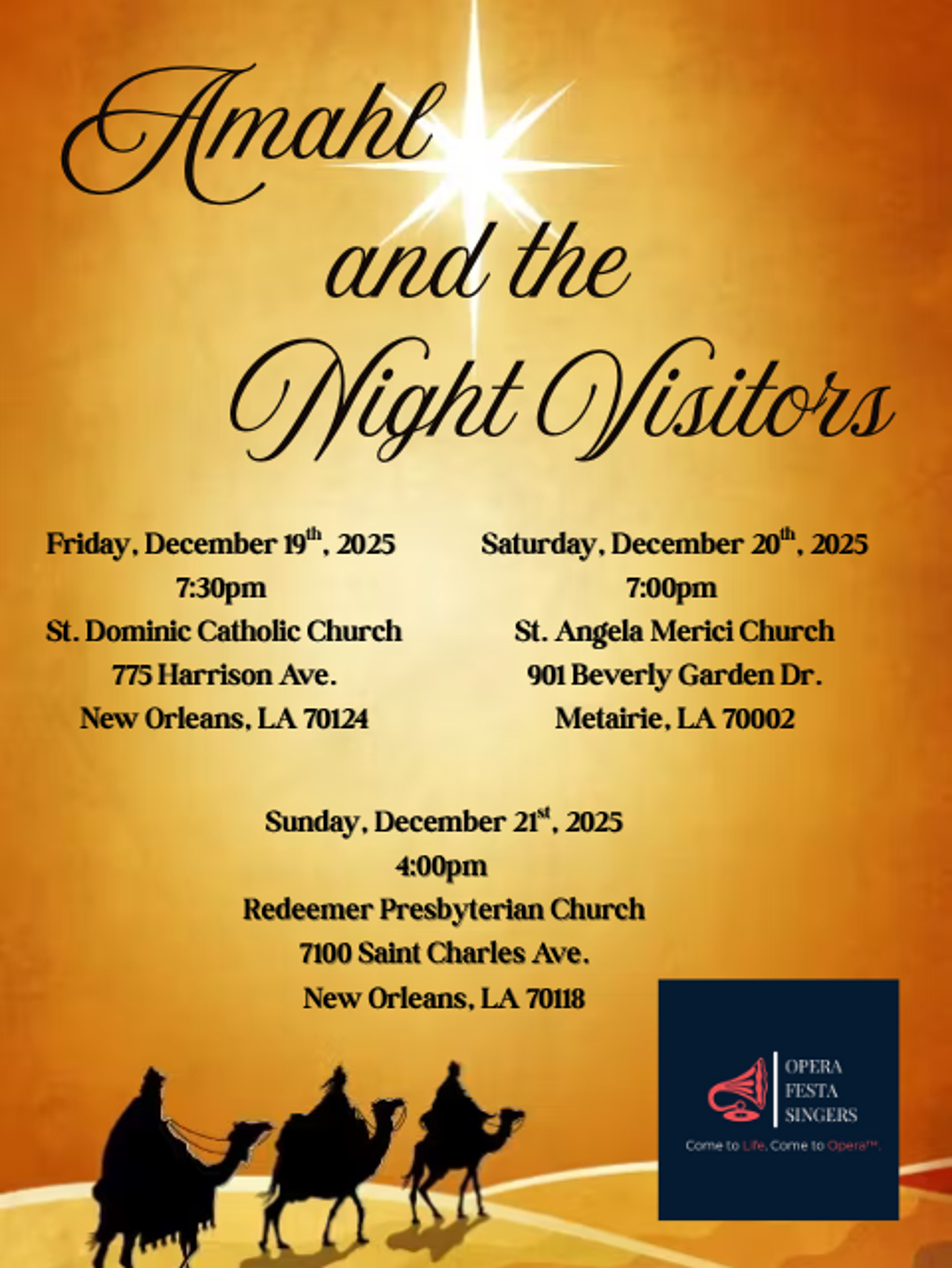 Amahl and the Night Visitors poster