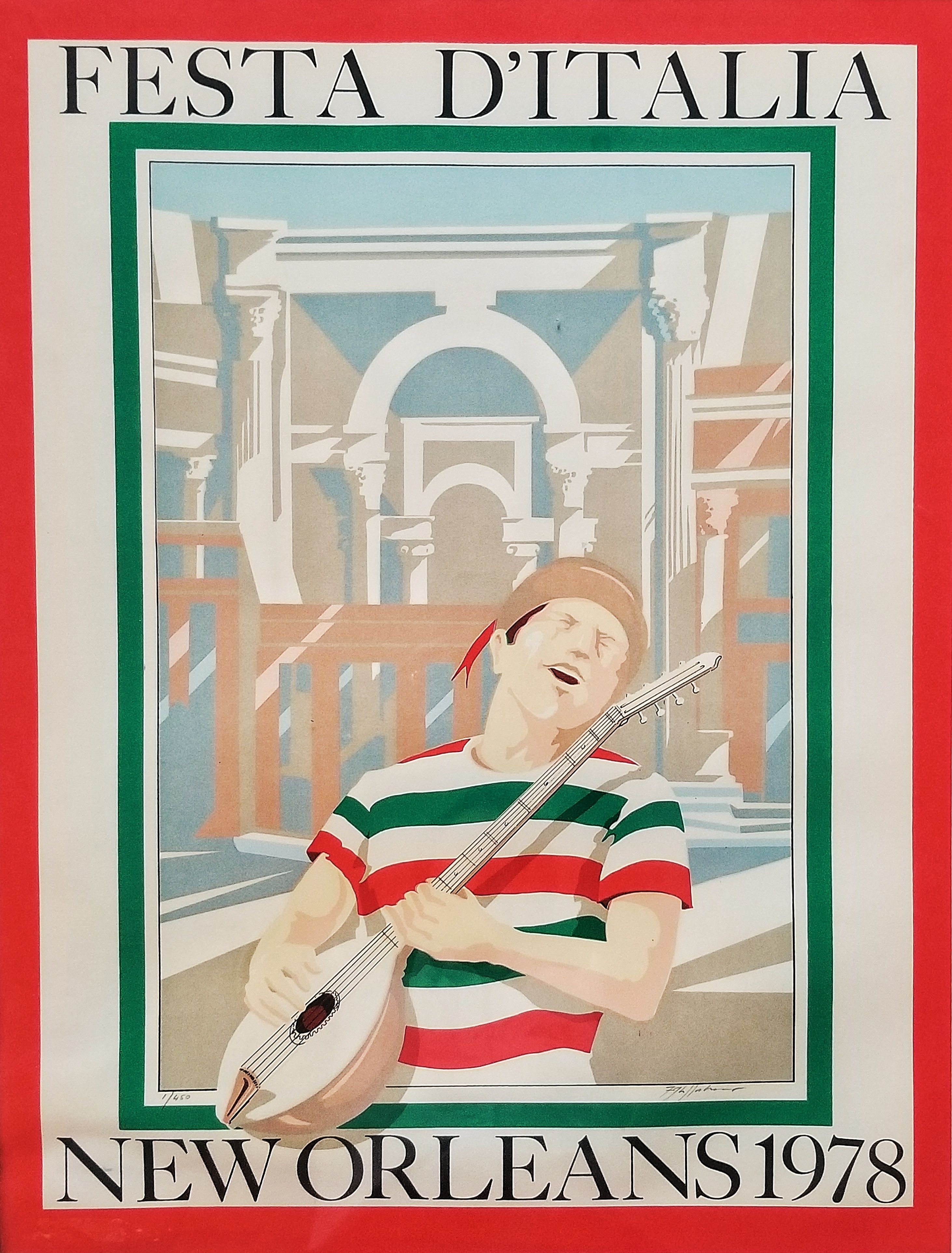 a poster for festa d' italia new orleans 1978