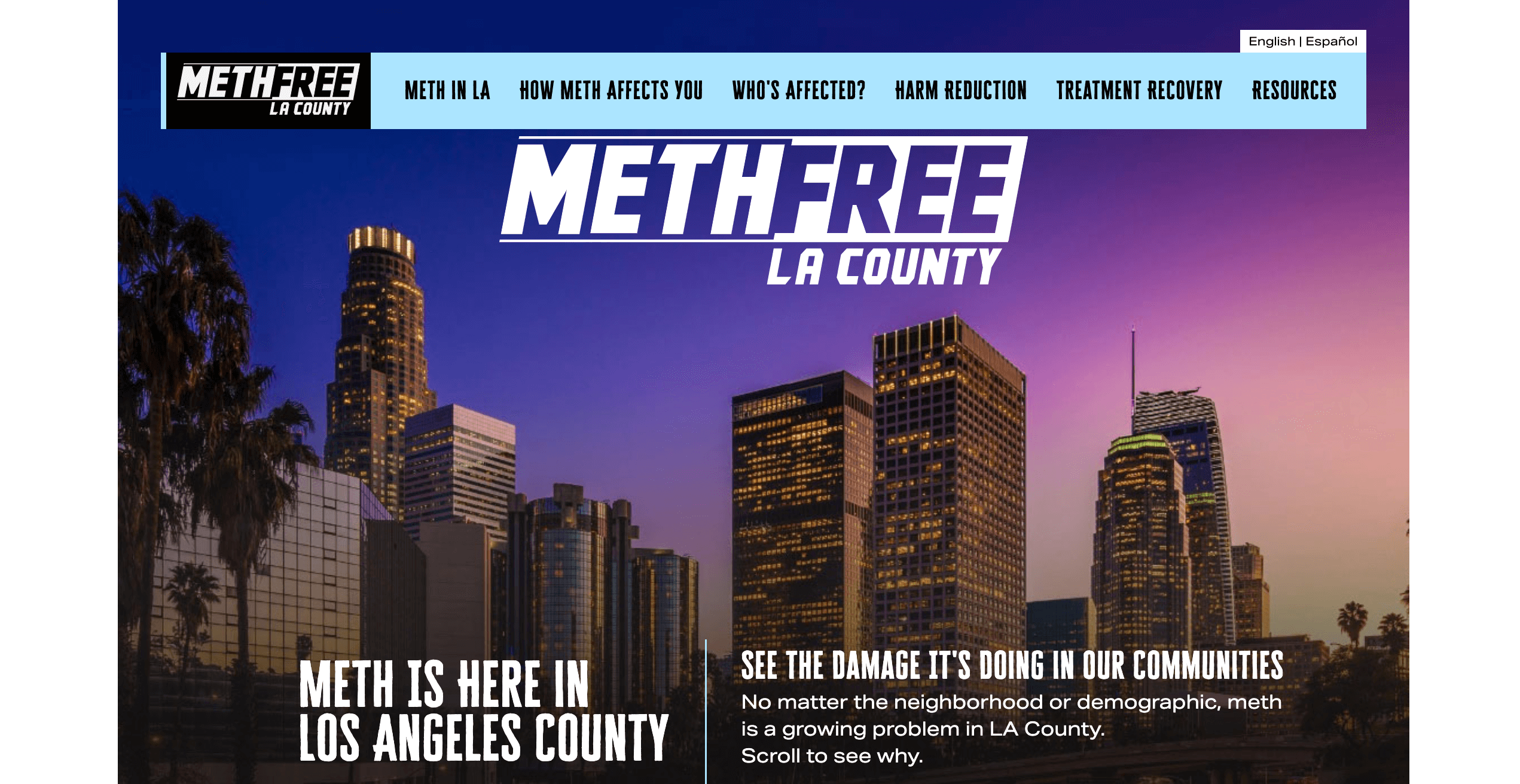 MethFreeLA County Website