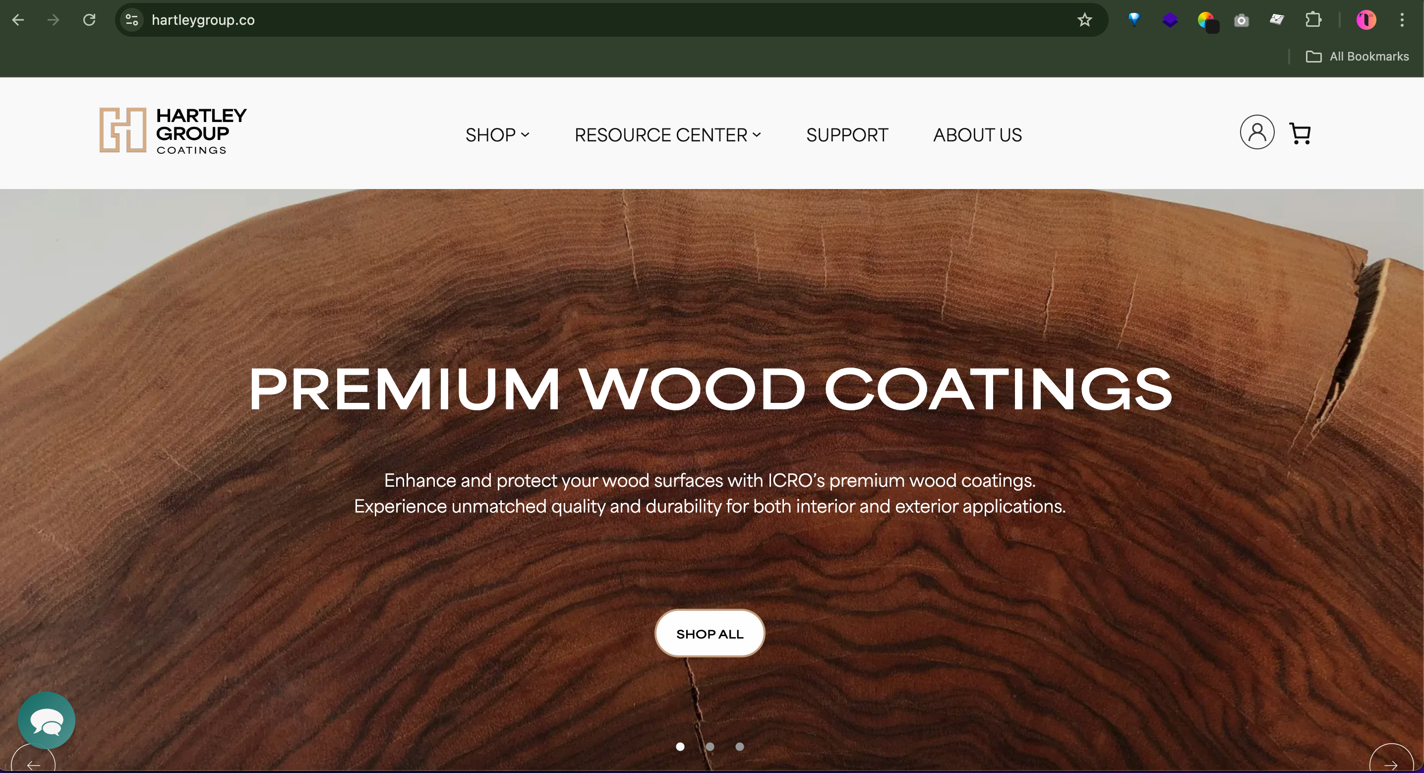 Hartley Group WooCommerce Site
