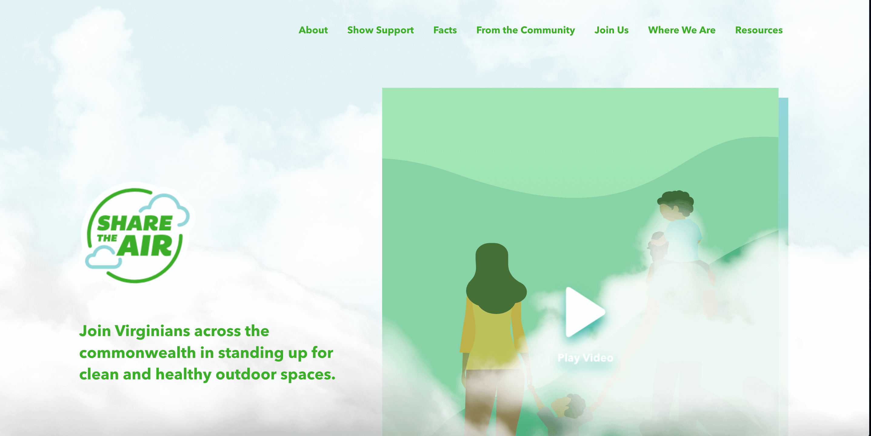 Share The Air State Campaign Website