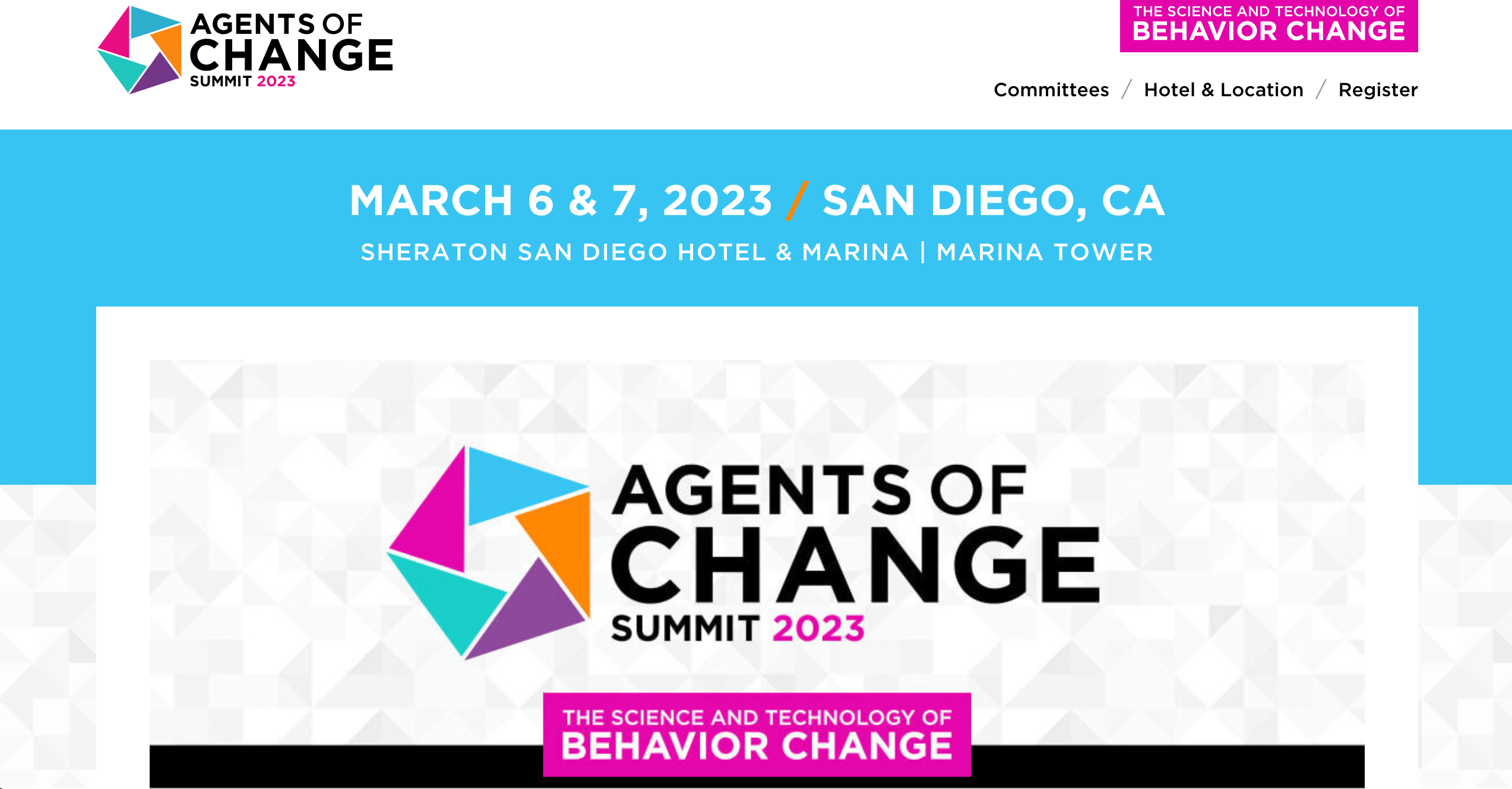 Agents of Change Conference Site