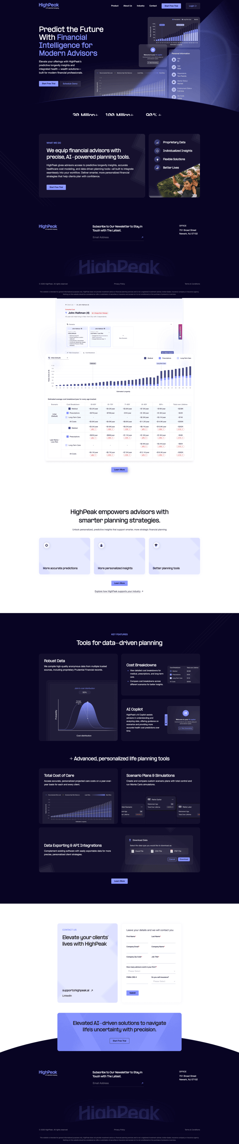 HighPeak AI Marketing Website