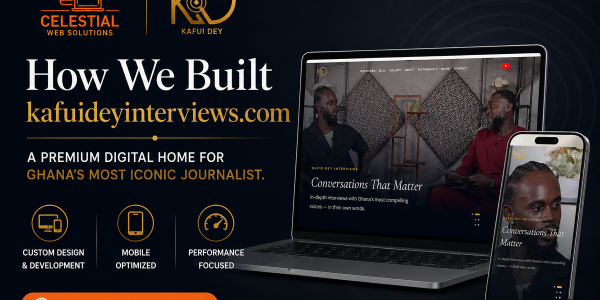 How We Built website for Kafui Dey