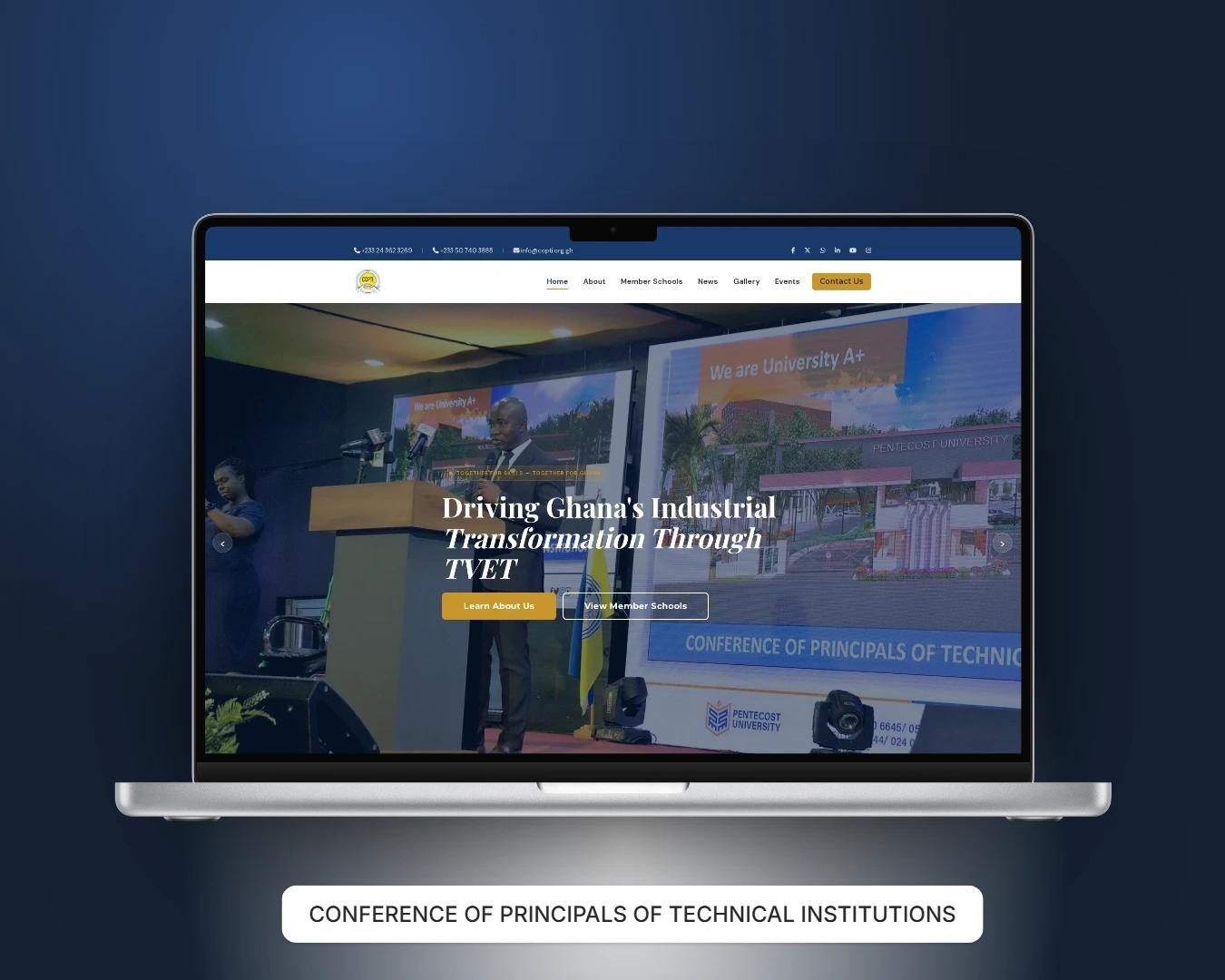 How we built the COPTI Ghana website