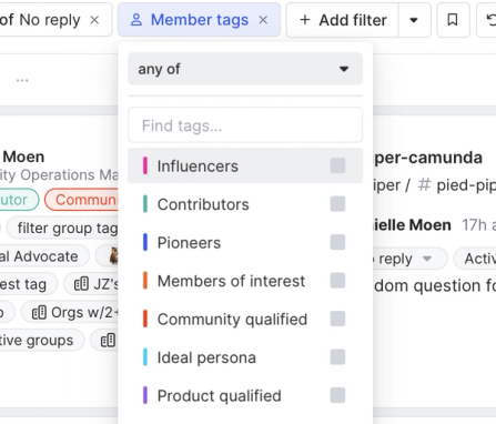 Image of member tags