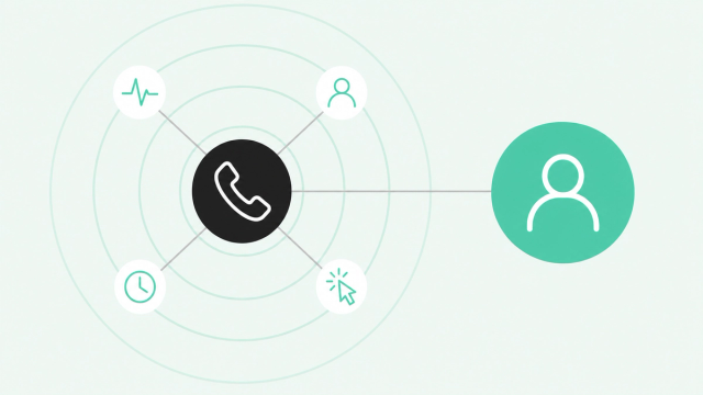 Buyer signals and resolved identity feeding a sales dialer to reach the right person