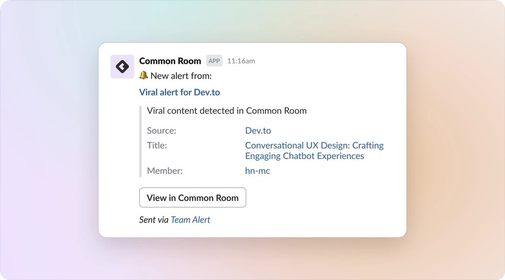 Image of viral content alert