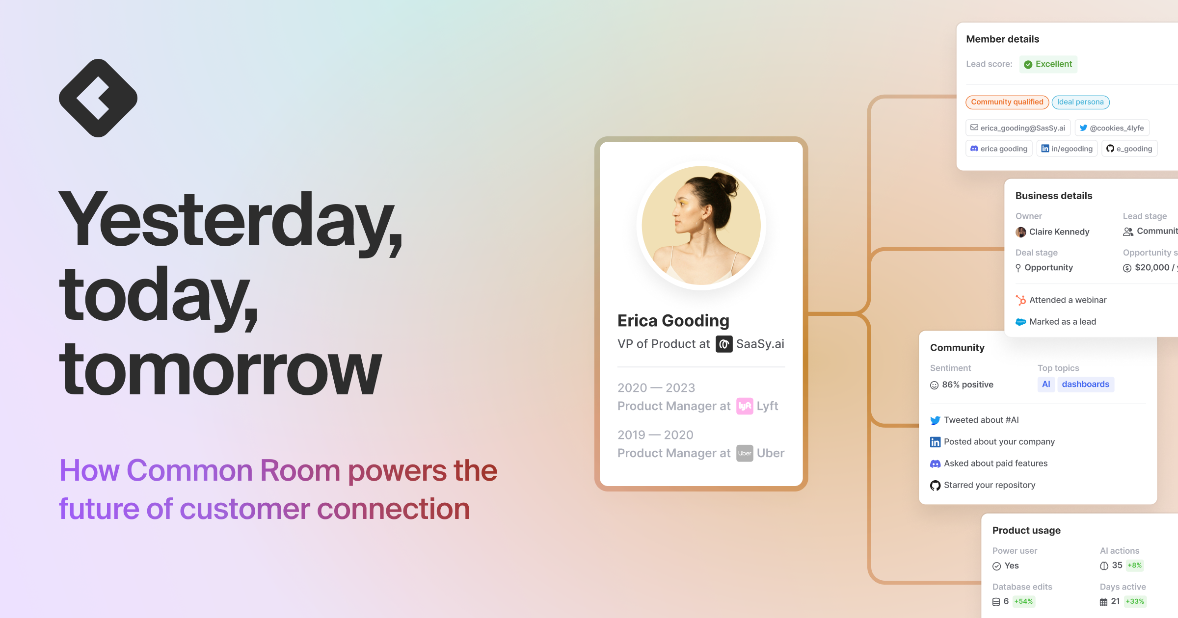 Yesterday, today, tomorrow: how Common Room powers the future of customer connection