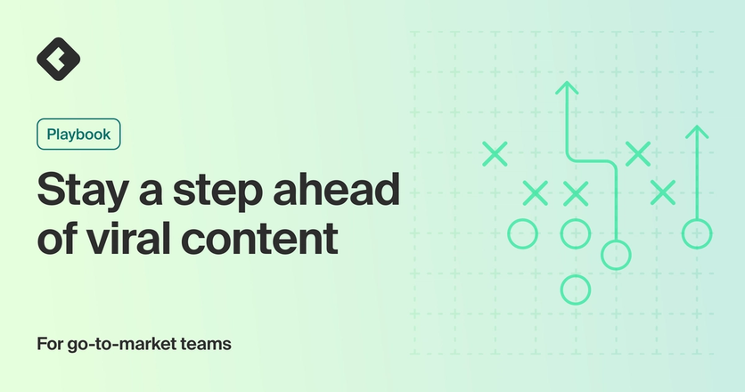Playbook title card with title: "Stay a step ahead of viral content"