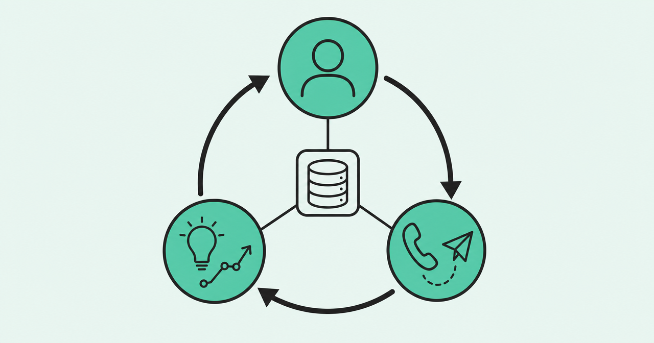 Revenue OS loop: know, act, and learn around a shared context layer
