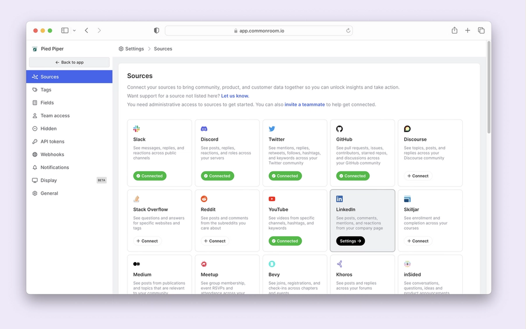 Connect to Linked in and more sources for higher accuracy