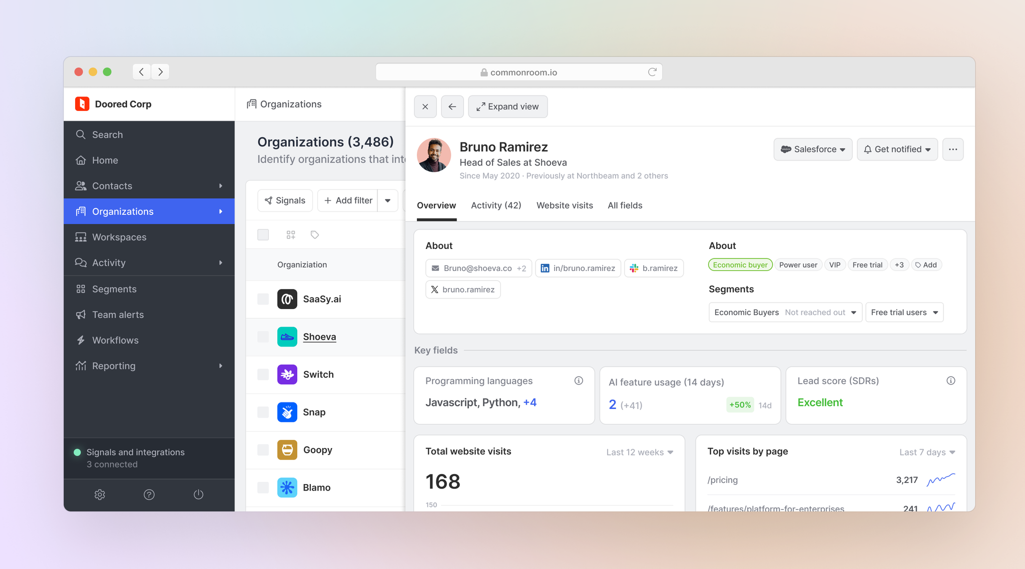 Person360 profile detail view