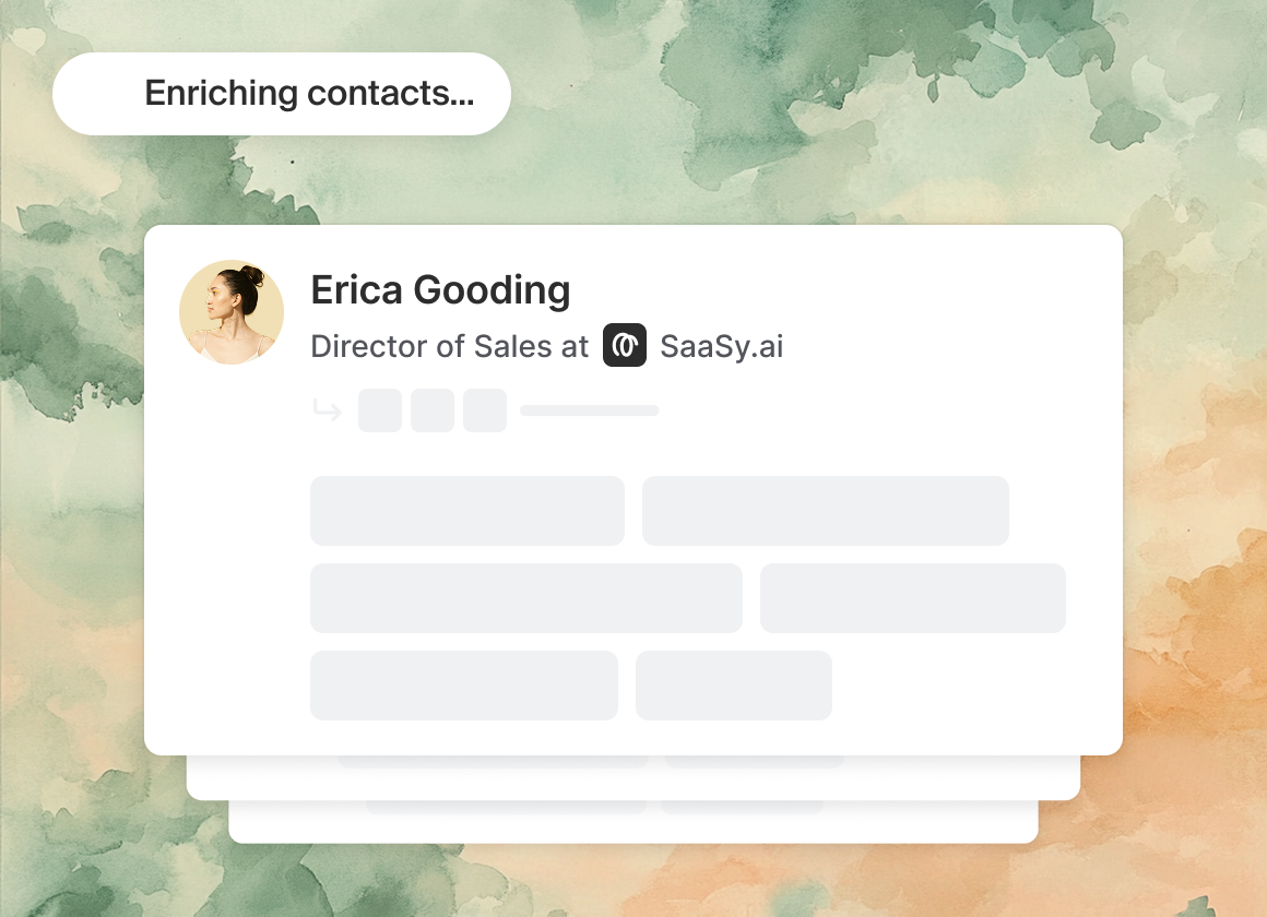 Enriching contacts...