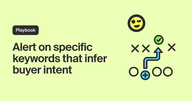 Track buyer intent by keywords and send your team alerts