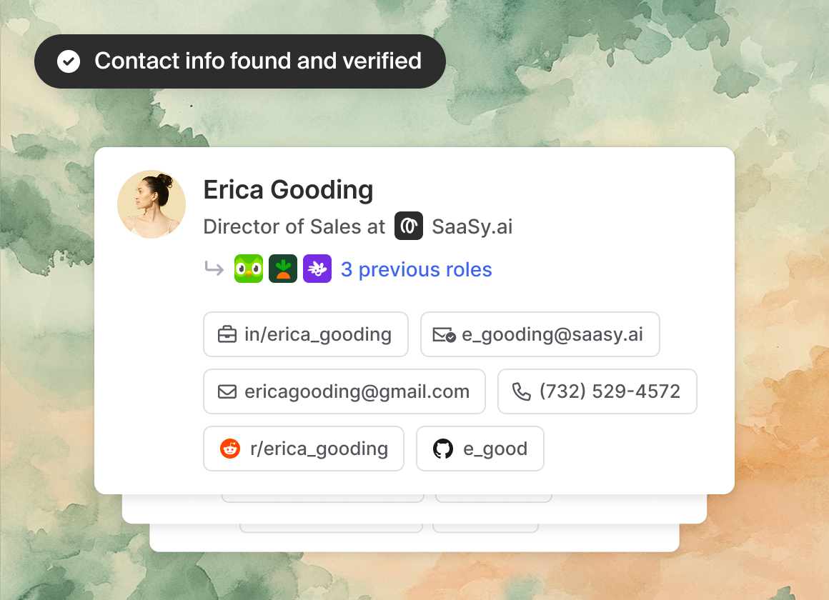 Enriching contacts...