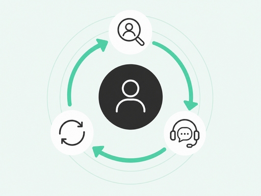 Know, Act, Learn loop orbiting a central buyer-intelligence core: know the buyer, coach the call, learn from the outcome