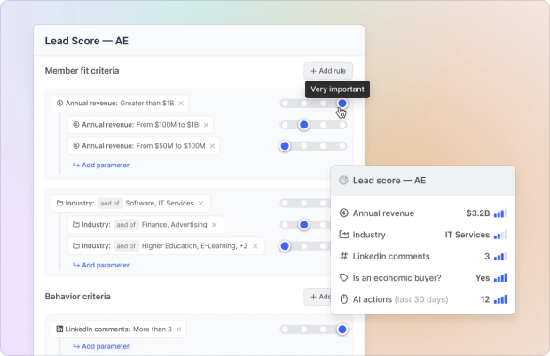 Image of lead and account scoring