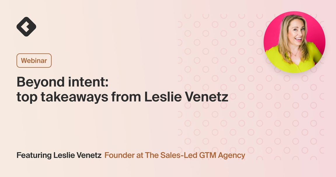 Blog title card with title: "Beyond intent: top takeaways from Leslie Venetz"